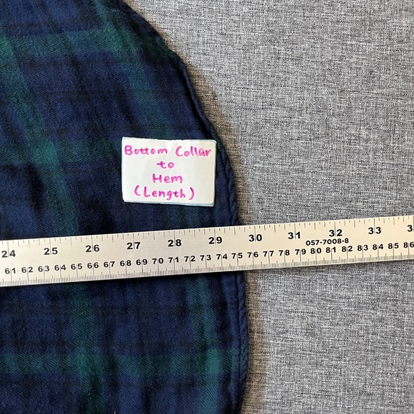 Gitman Bros Vintage Button Down Long Sleeve Shirt - Men's Size M - Blue Green - Picture 10 of 11